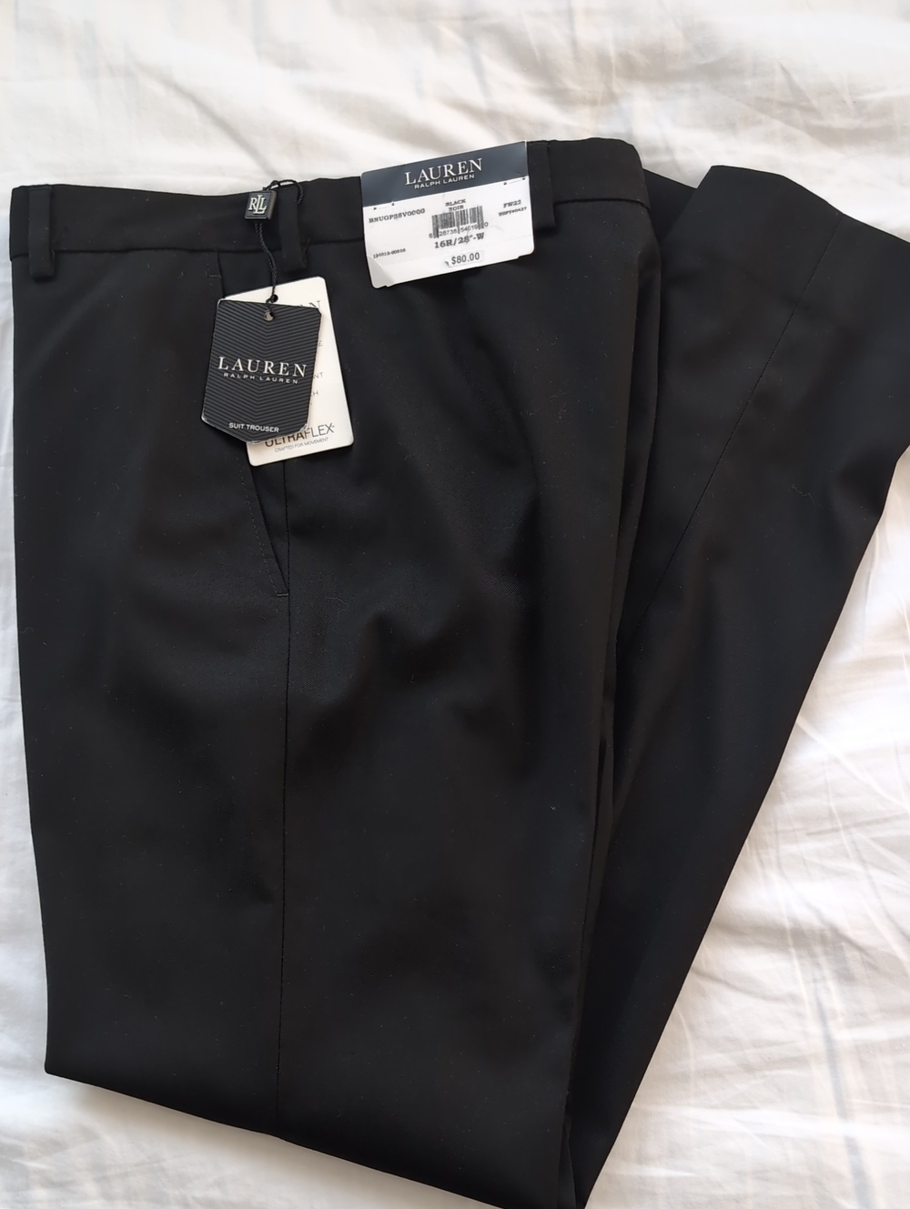 Lauren Ralph Lauren Black Tailored Dress Pants
